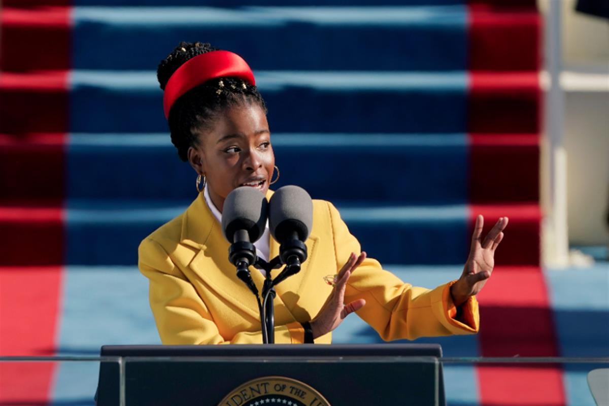 With powerful poem, Amanda Gorman sets the tone for Biden’s presidency