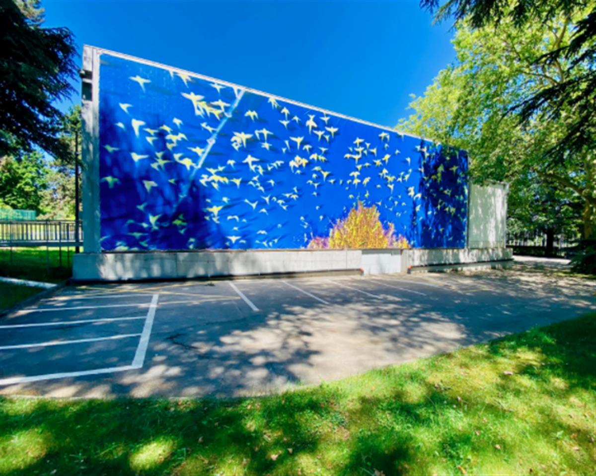 “L’oiseau bleu”: Two Urban Canvases at the United Nations Office at Geneva to Embody One of the 17 Sustainable Development Goals