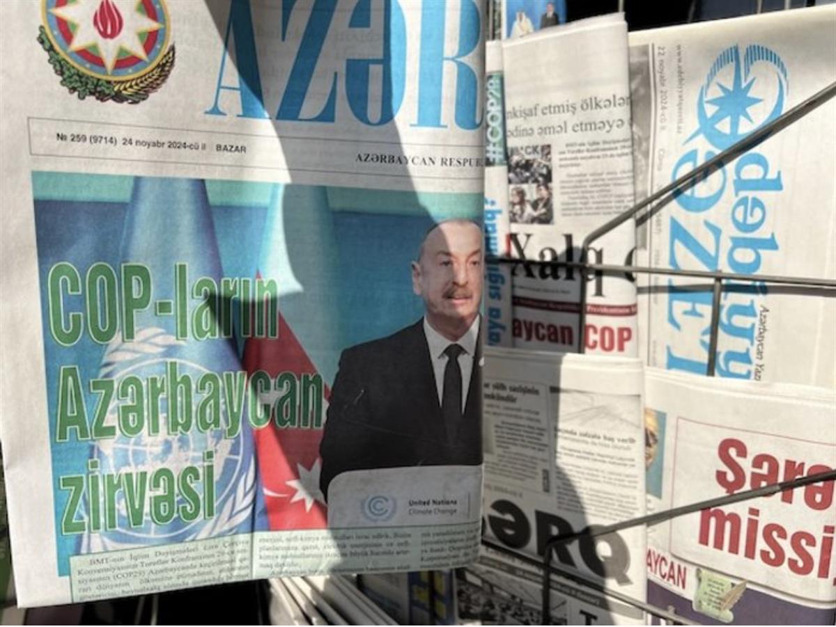 Whispers, self-censorship and crackdowns on free speech prevailed at Cop29